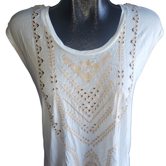 Jessica Simpson Embroidered Sleeveless Top Sz.S - Picture 2 of 7